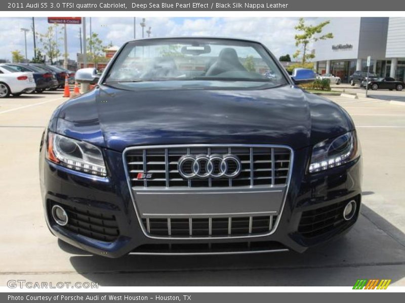 Deep Sea Blue Pearl Effect / Black Silk Nappa Leather 2011 Audi S5 3.0 TFSI quattro Cabriolet