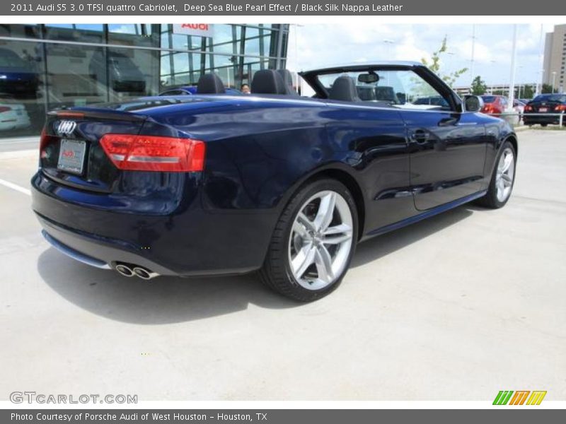 Deep Sea Blue Pearl Effect / Black Silk Nappa Leather 2011 Audi S5 3.0 TFSI quattro Cabriolet