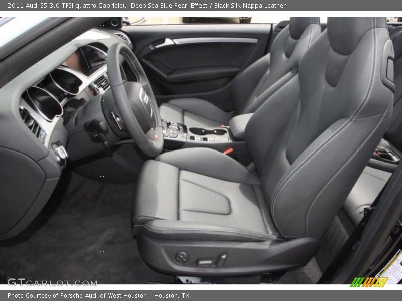 Deep Sea Blue Pearl Effect / Black Silk Nappa Leather 2011 Audi S5 3.0 TFSI quattro Cabriolet