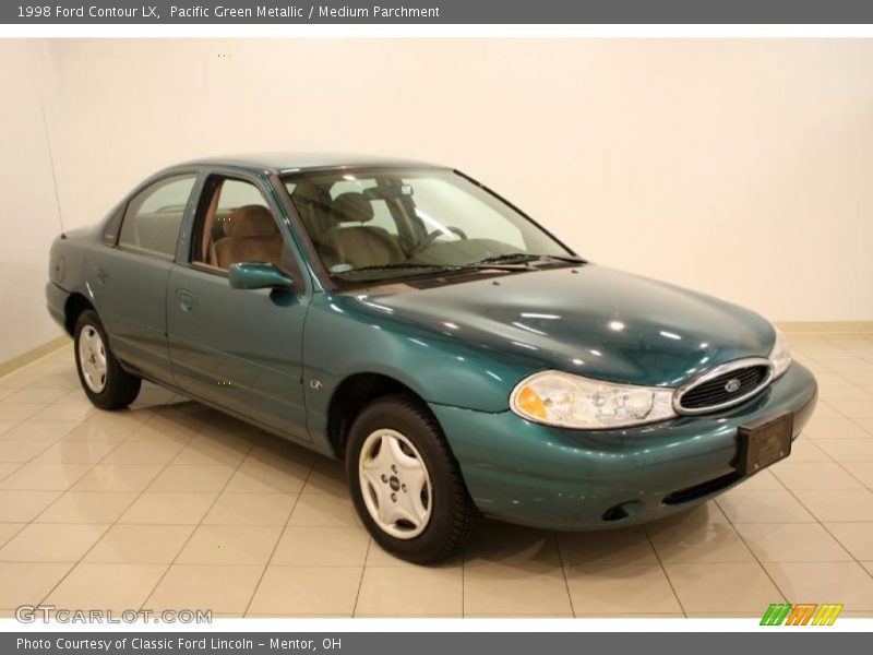 Pacific Green Metallic / Medium Parchment 1998 Ford Contour LX