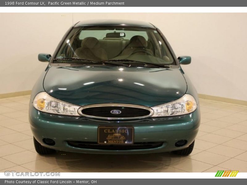 Pacific Green Metallic / Medium Parchment 1998 Ford Contour LX