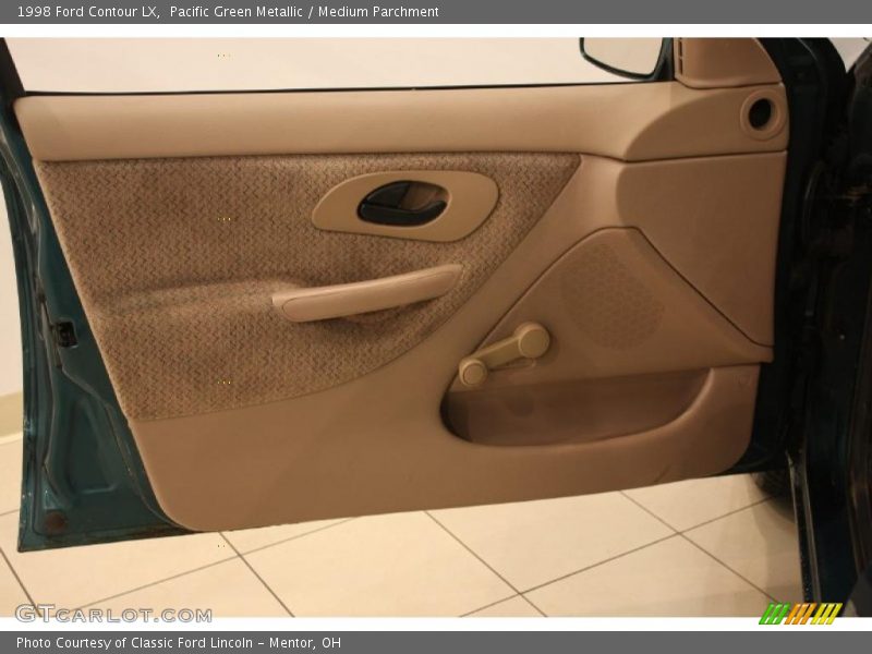 Pacific Green Metallic / Medium Parchment 1998 Ford Contour LX