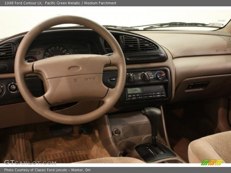 Pacific Green Metallic / Medium Parchment 1998 Ford Contour LX