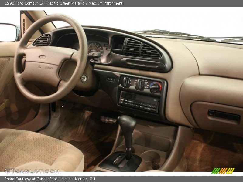 Pacific Green Metallic / Medium Parchment 1998 Ford Contour LX