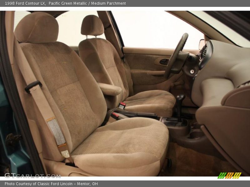 Pacific Green Metallic / Medium Parchment 1998 Ford Contour LX