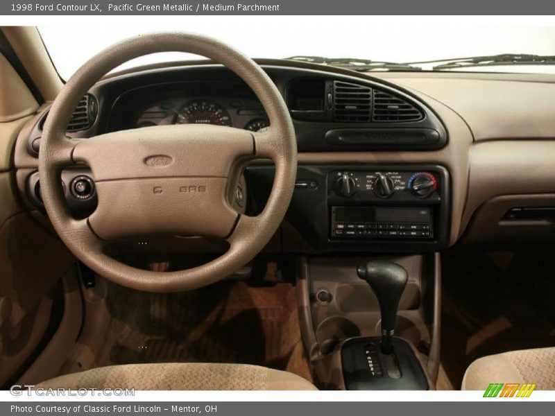 Pacific Green Metallic / Medium Parchment 1998 Ford Contour LX