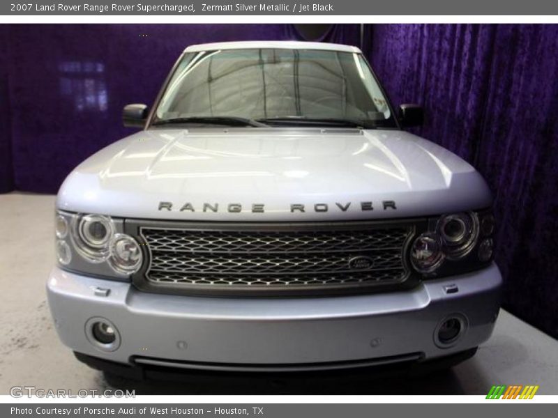 Zermatt Silver Metallic / Jet Black 2007 Land Rover Range Rover Supercharged
