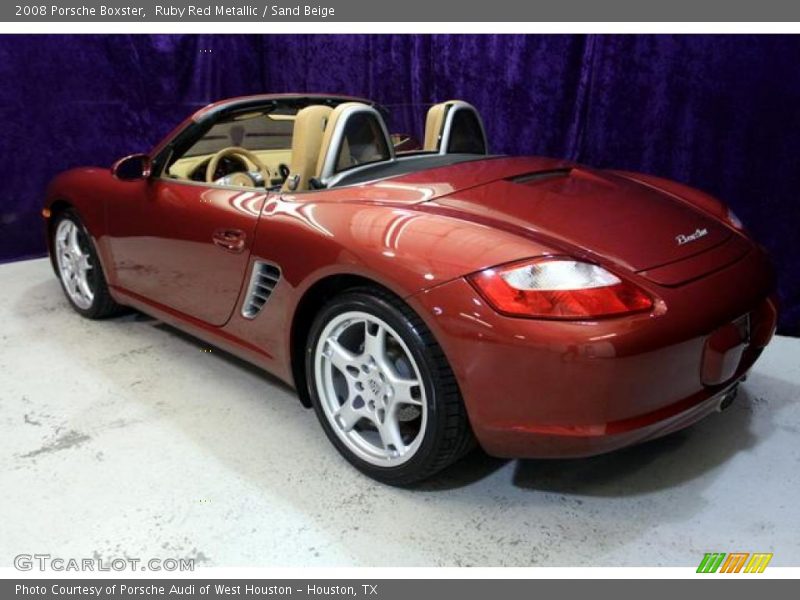 Ruby Red Metallic / Sand Beige 2008 Porsche Boxster