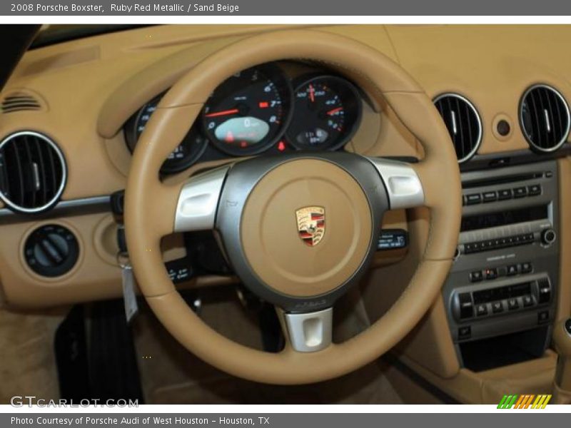 Ruby Red Metallic / Sand Beige 2008 Porsche Boxster