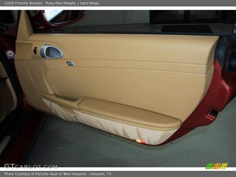 Ruby Red Metallic / Sand Beige 2008 Porsche Boxster