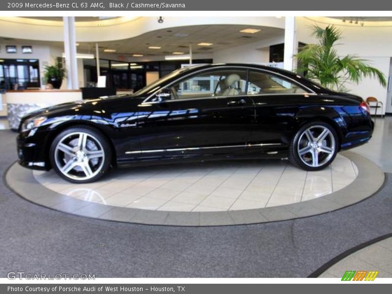 Black / Cashmere/Savanna 2009 Mercedes-Benz CL 63 AMG