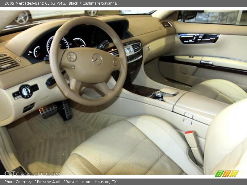 Black / Cashmere/Savanna 2009 Mercedes-Benz CL 63 AMG