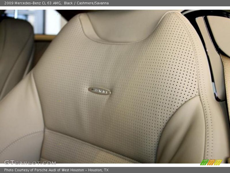 Black / Cashmere/Savanna 2009 Mercedes-Benz CL 63 AMG