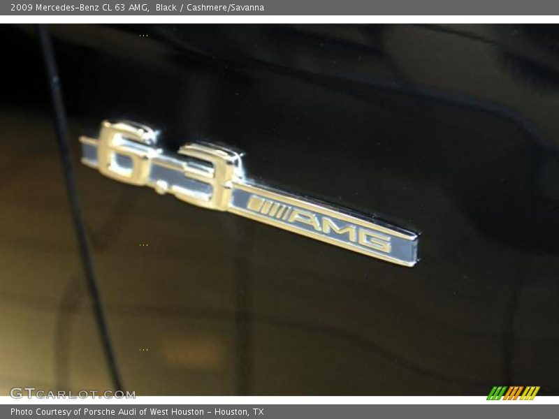 Black / Cashmere/Savanna 2009 Mercedes-Benz CL 63 AMG