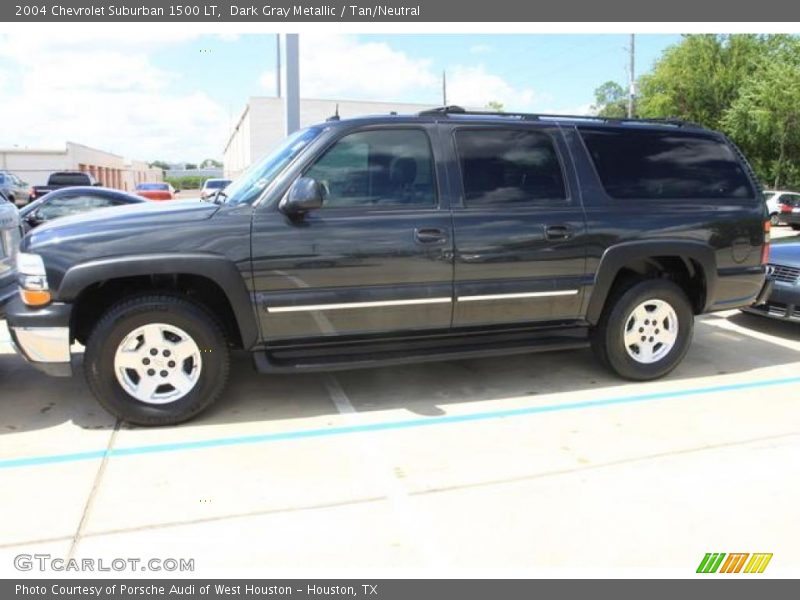 Dark Gray Metallic / Tan/Neutral 2004 Chevrolet Suburban 1500 LT