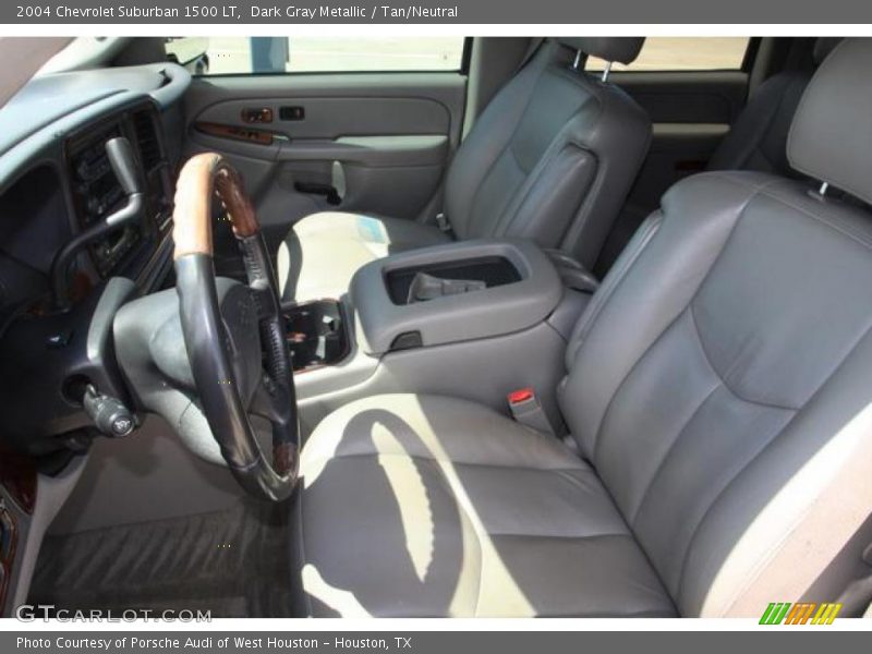 Dark Gray Metallic / Tan/Neutral 2004 Chevrolet Suburban 1500 LT