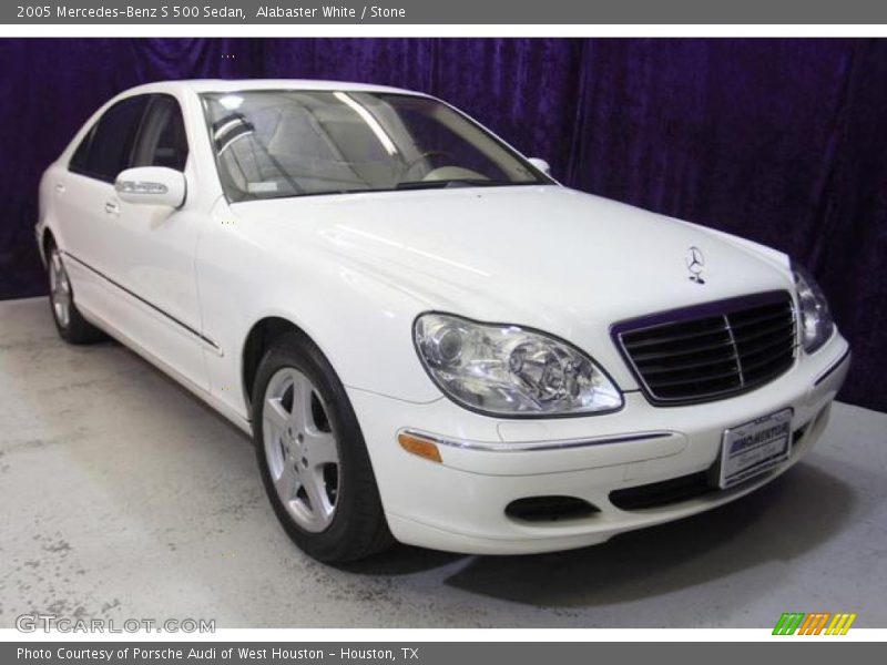 Alabaster White / Stone 2005 Mercedes-Benz S 500 Sedan