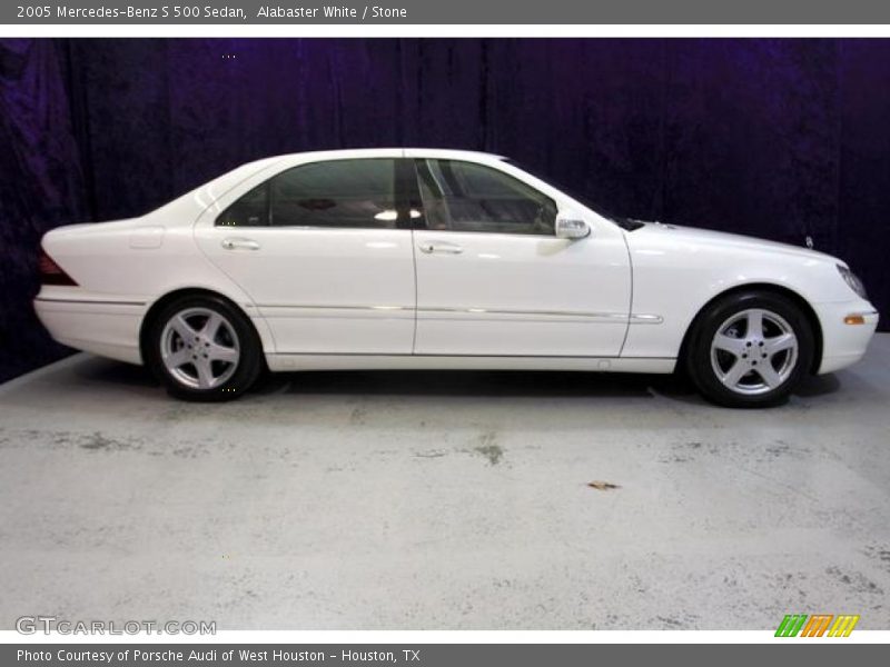Alabaster White / Stone 2005 Mercedes-Benz S 500 Sedan