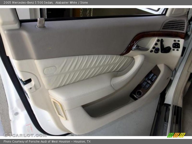 Alabaster White / Stone 2005 Mercedes-Benz S 500 Sedan