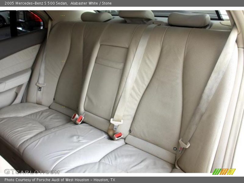 Alabaster White / Stone 2005 Mercedes-Benz S 500 Sedan