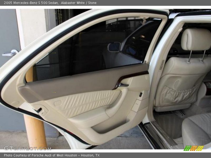 Alabaster White / Stone 2005 Mercedes-Benz S 500 Sedan