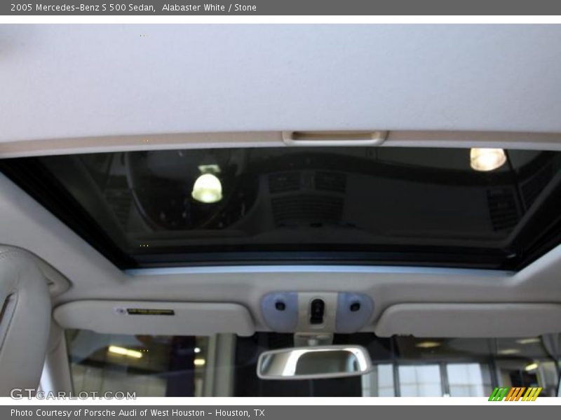 Alabaster White / Stone 2005 Mercedes-Benz S 500 Sedan