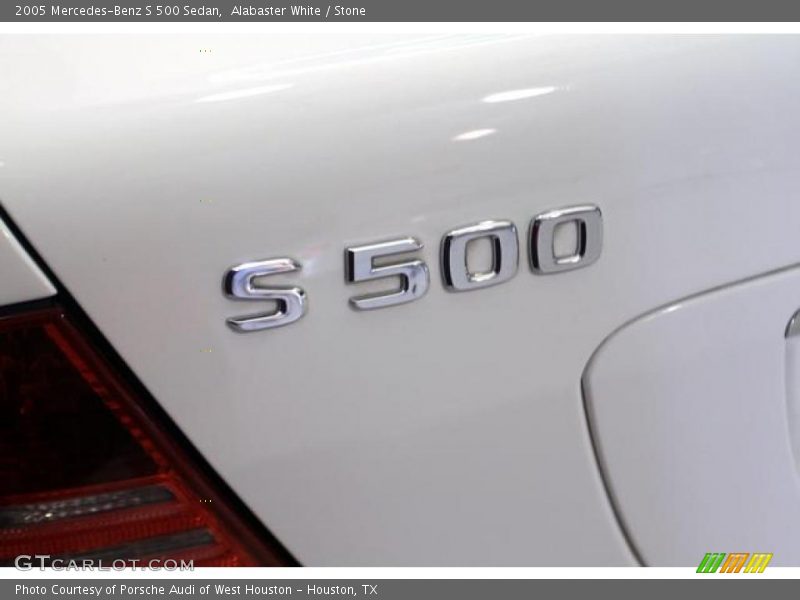 Alabaster White / Stone 2005 Mercedes-Benz S 500 Sedan
