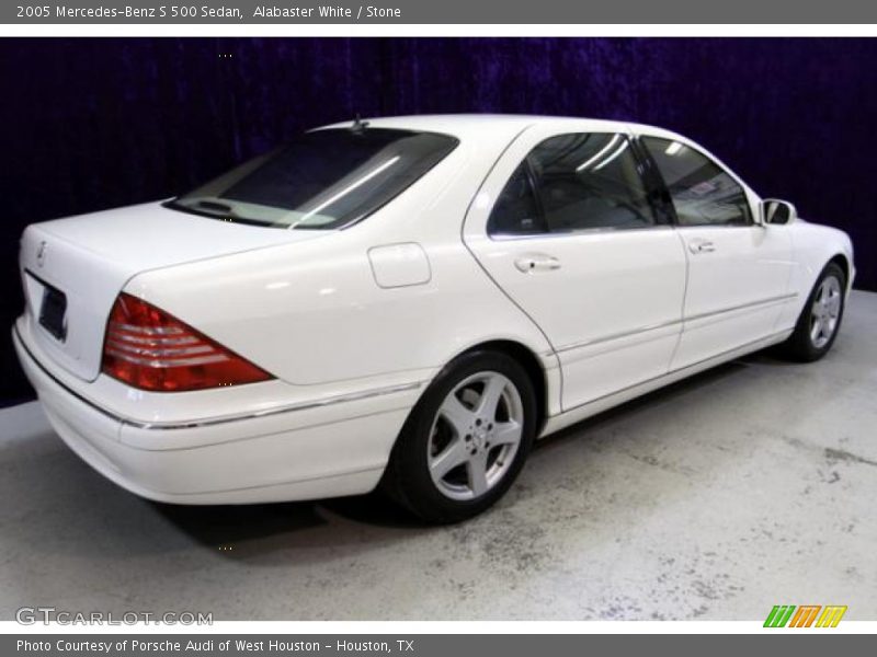Alabaster White / Stone 2005 Mercedes-Benz S 500 Sedan
