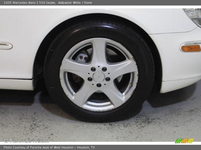 Alabaster White / Stone 2005 Mercedes-Benz S 500 Sedan