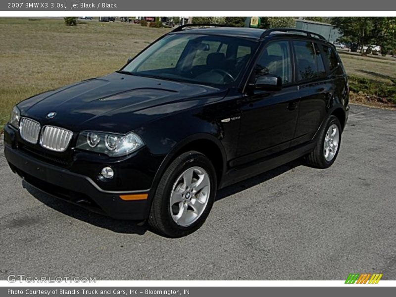 Jet Black / Black 2007 BMW X3 3.0si