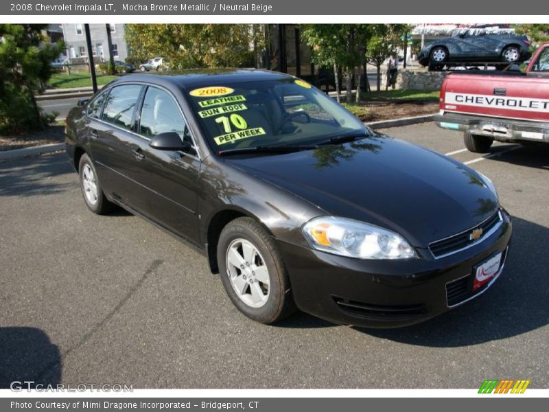 Mocha Bronze Metallic / Neutral Beige 2008 Chevrolet Impala LT