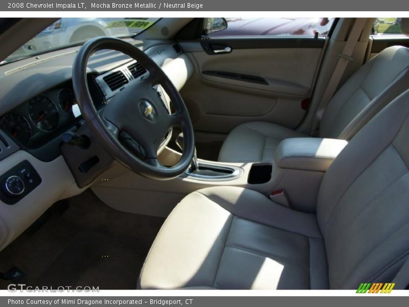 Mocha Bronze Metallic / Neutral Beige 2008 Chevrolet Impala LT