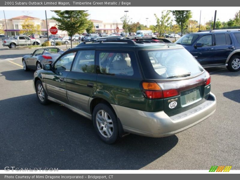 Timberline Green Metallic / Beige 2001 Subaru Outback Limited Wagon