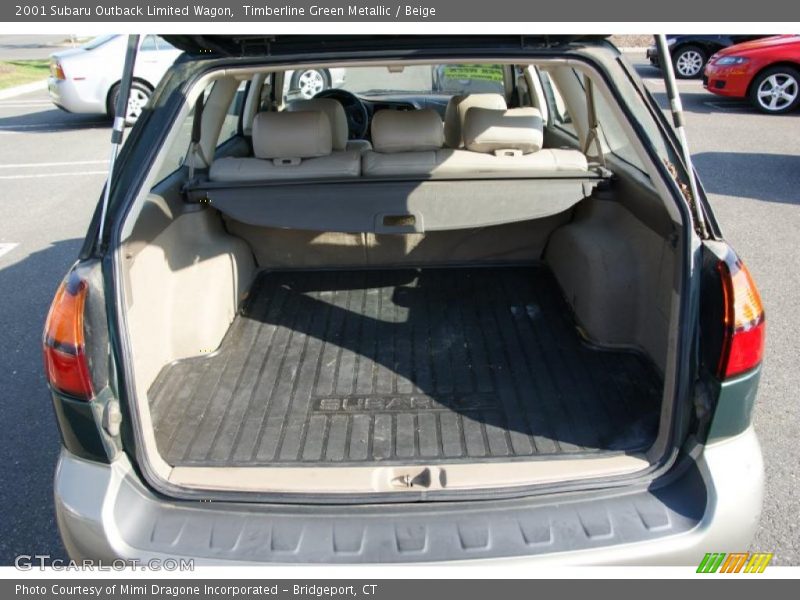 Timberline Green Metallic / Beige 2001 Subaru Outback Limited Wagon