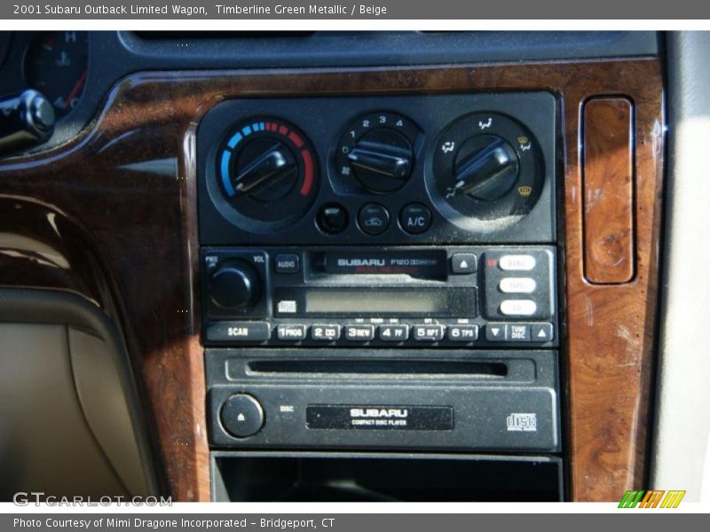 Timberline Green Metallic / Beige 2001 Subaru Outback Limited Wagon