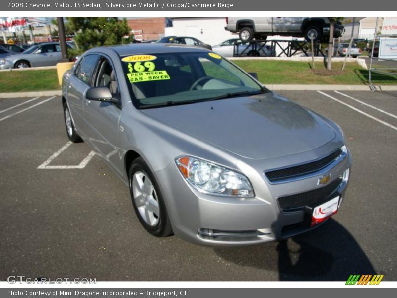 Silverstone Metallic / Cocoa/Cashmere Beige 2008 Chevrolet Malibu LS Sedan