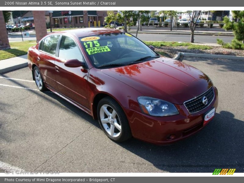Sonoma Sunset Metallic / Charcoal 2006 Nissan Altima 3.5 SE