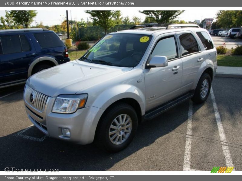 Silver Metallic / Greystone/Stone 2008 Mercury Mariner V6 Premier 4WD