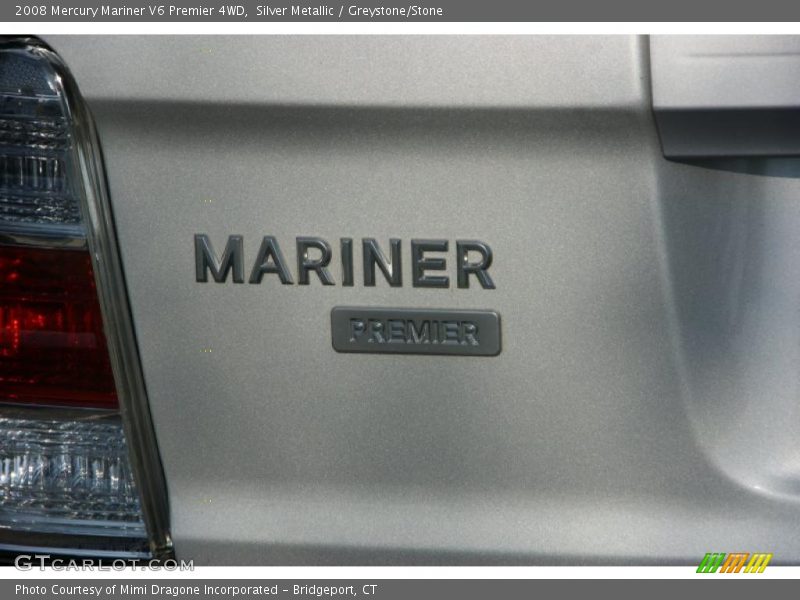 Silver Metallic / Greystone/Stone 2008 Mercury Mariner V6 Premier 4WD