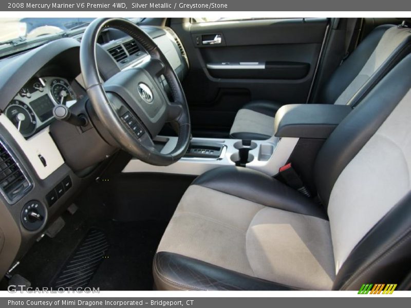 Silver Metallic / Greystone/Stone 2008 Mercury Mariner V6 Premier 4WD
