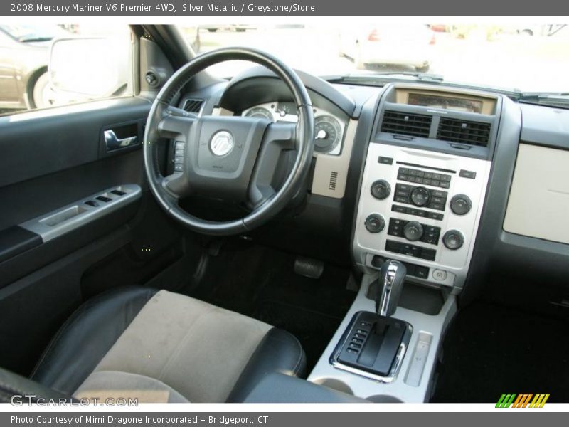 Silver Metallic / Greystone/Stone 2008 Mercury Mariner V6 Premier 4WD
