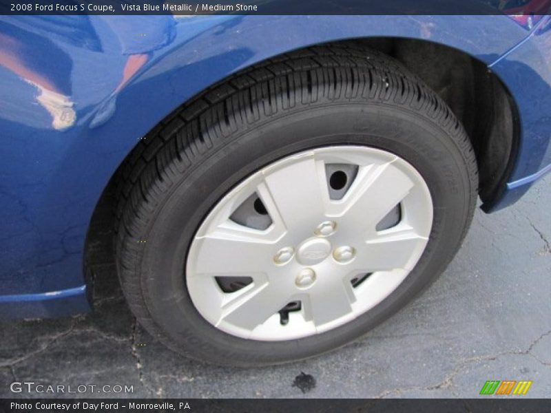 Vista Blue Metallic / Medium Stone 2008 Ford Focus S Coupe