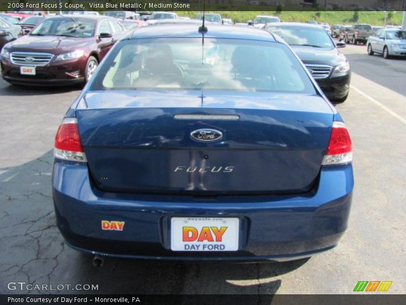 Vista Blue Metallic / Medium Stone 2008 Ford Focus S Coupe