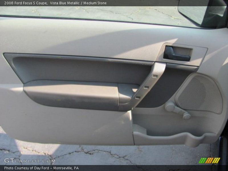Vista Blue Metallic / Medium Stone 2008 Ford Focus S Coupe