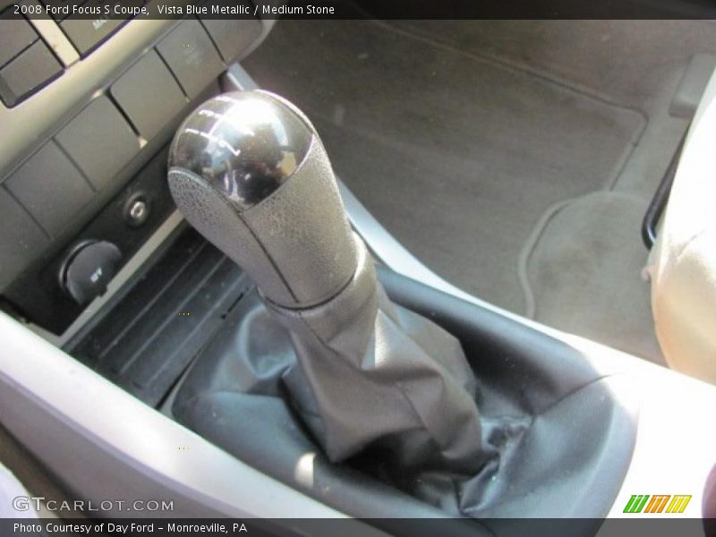 Vista Blue Metallic / Medium Stone 2008 Ford Focus S Coupe