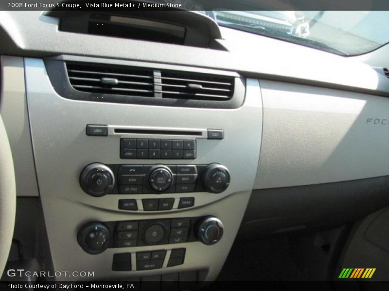 Vista Blue Metallic / Medium Stone 2008 Ford Focus S Coupe
