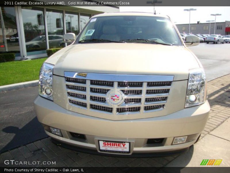 Gold Mist Metallic / Cashmere/Cocoa 2011 Cadillac Escalade Luxury AWD