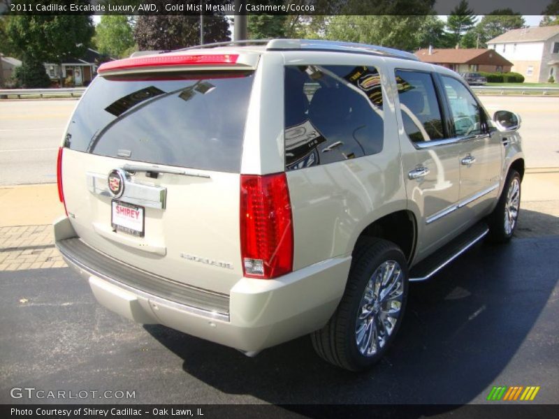 Gold Mist Metallic / Cashmere/Cocoa 2011 Cadillac Escalade Luxury AWD