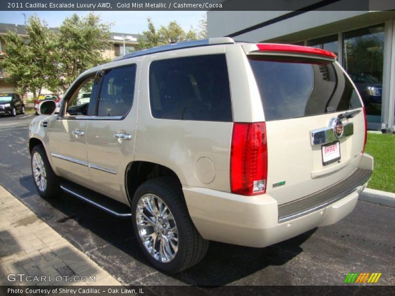 Gold Mist Metallic / Cashmere/Cocoa 2011 Cadillac Escalade Luxury AWD