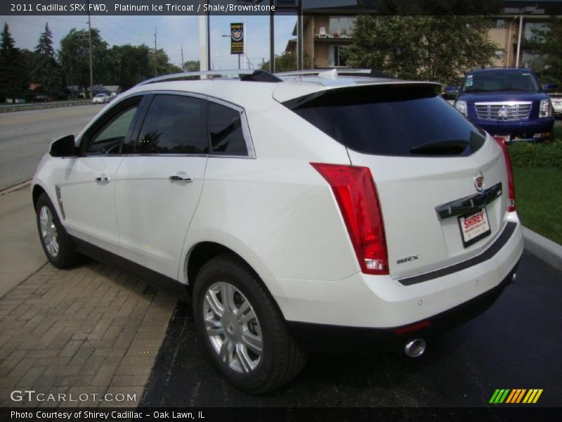 Platinum Ice Tricoat / Shale/Brownstone 2011 Cadillac SRX FWD